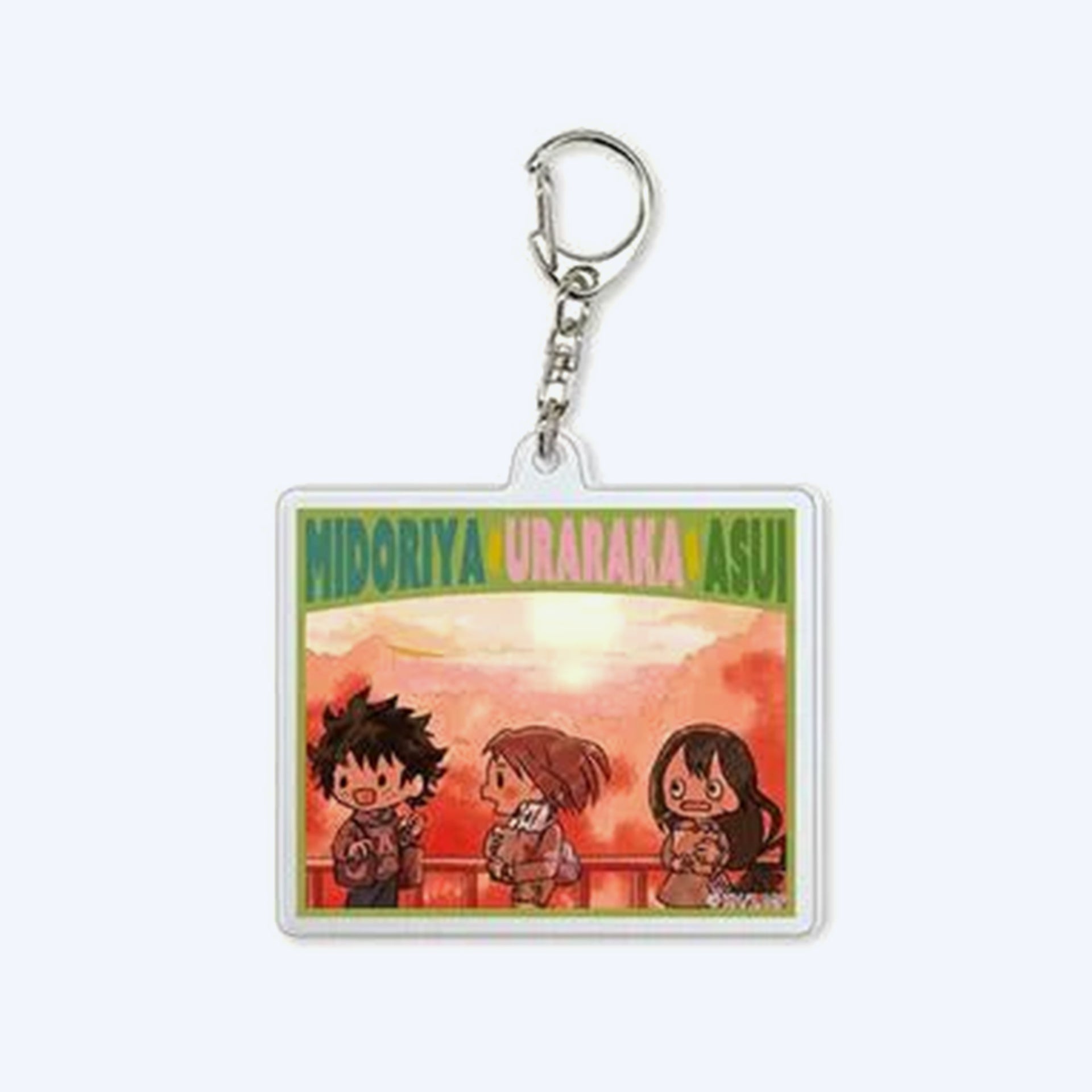 My Hero Academia GraffArt Deku Uraraka Asui Acrylic Keychain