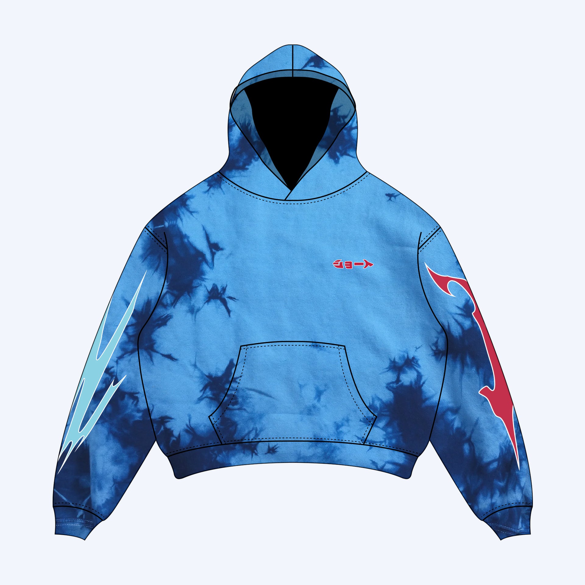 My Hero Academia Shoto Crystal Washed Pullover Hoodie - AX Exclusive