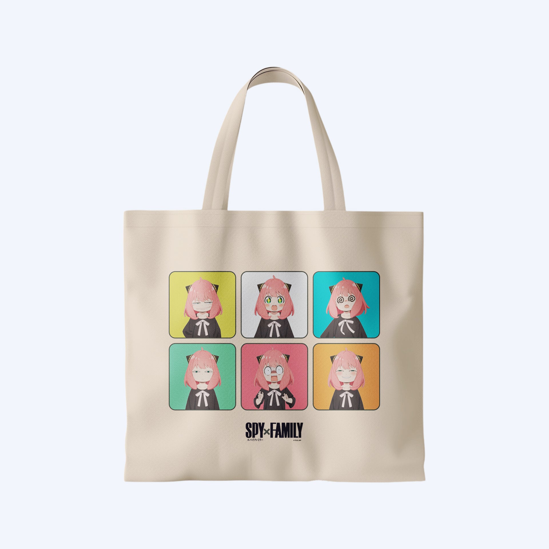 SPY x FAMILY Anya Faces Tote Bag