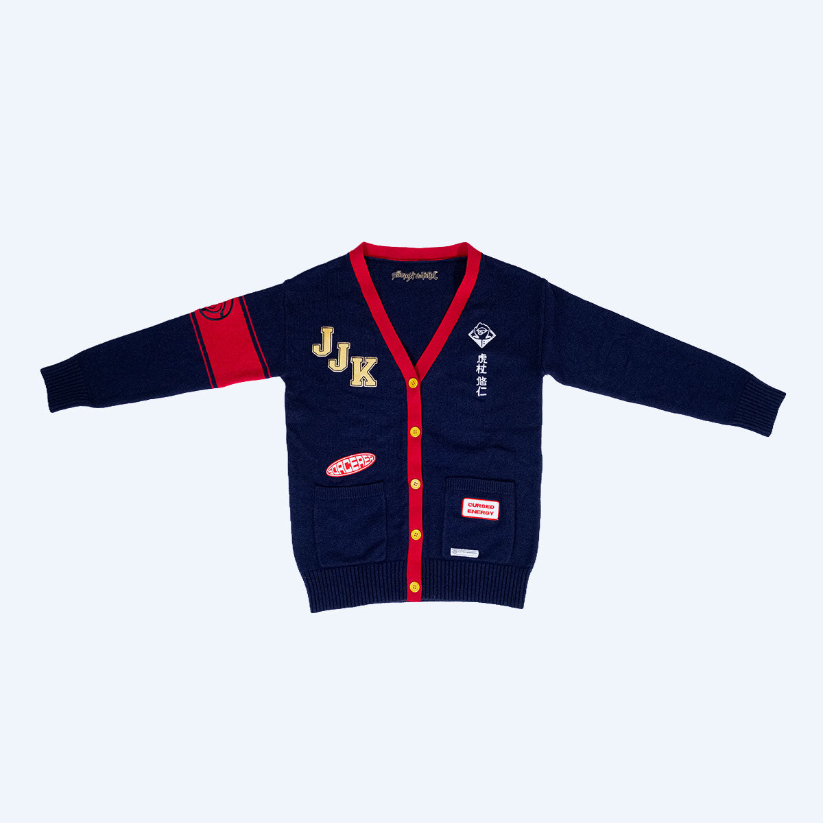 Jujutsu Kaisen Yuji Multi Patch Cardigan