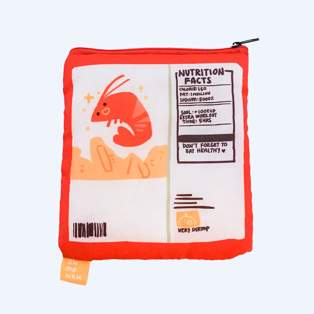 ohmonah Shrimp Cracker Reusable Shopper Bag