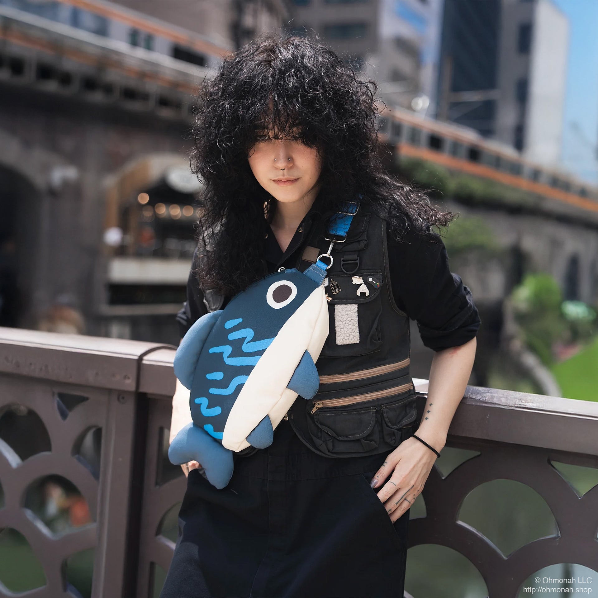 ohmonah Mackerel Crossbody Bag