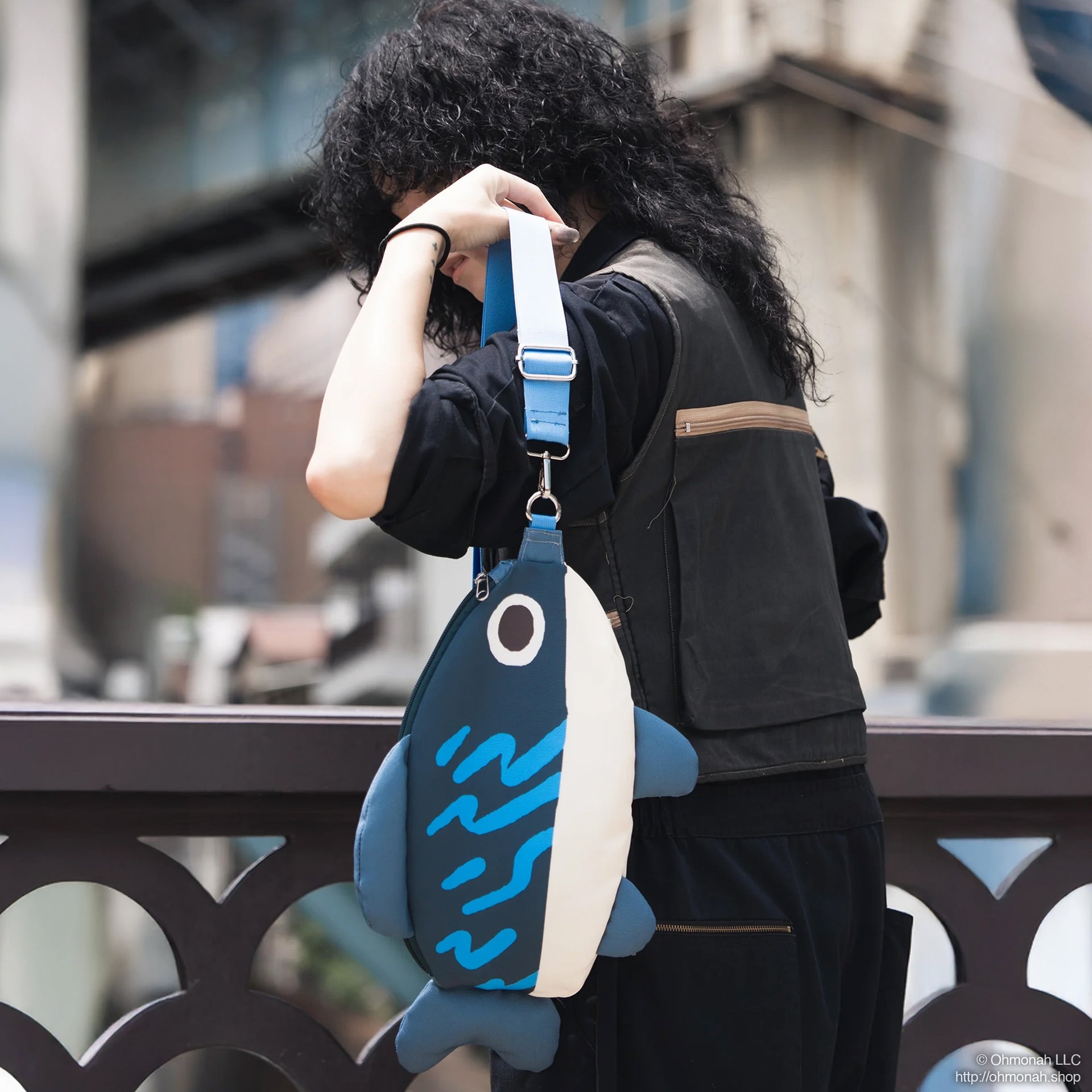 ohmonah Mackerel Crossbody Bag