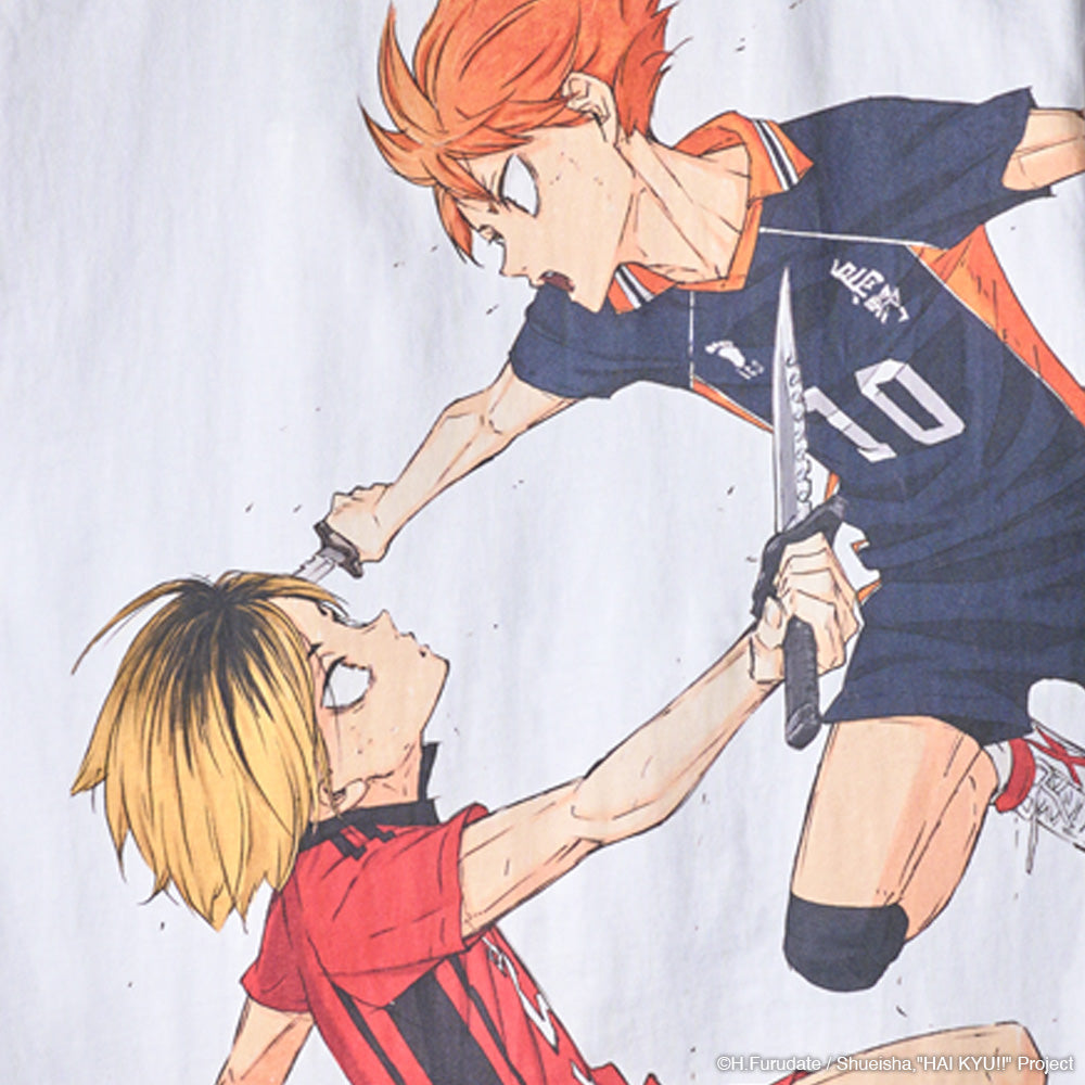 Haikyu!! Hinata vs Kozume Dumpster Battle Village Hidden in Iron Tee
