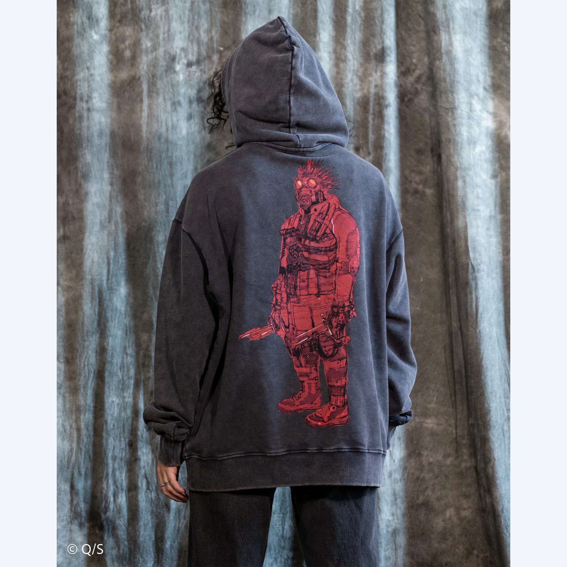 Dorohedoro Caiman Mineral Wash XX Steady Hands Hoodie