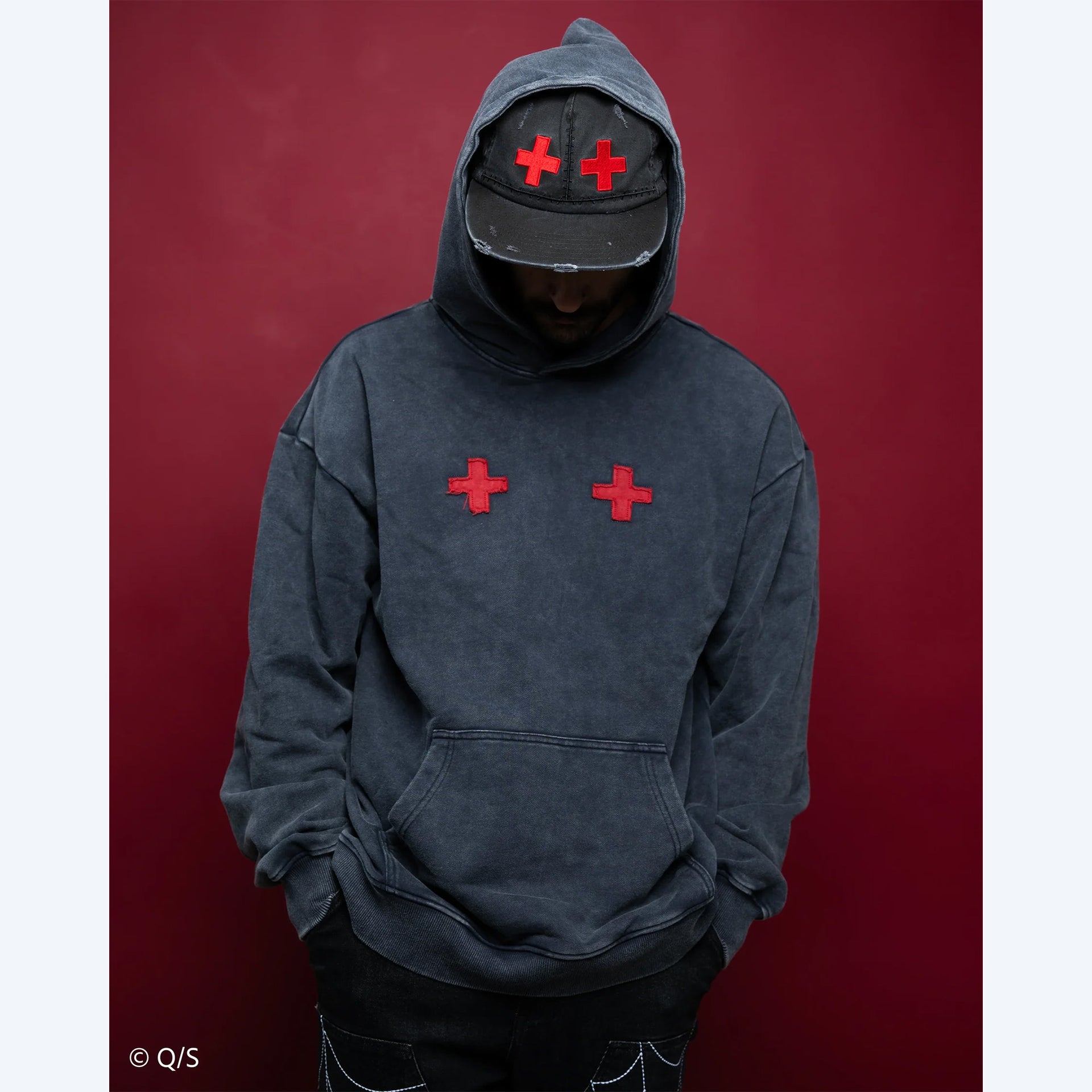 Dorohedoro Caiman Mineral Wash XX Steady Hands Hoodie