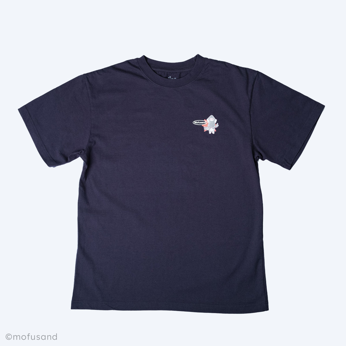 Mofusand Squid Navy Boxy Tee