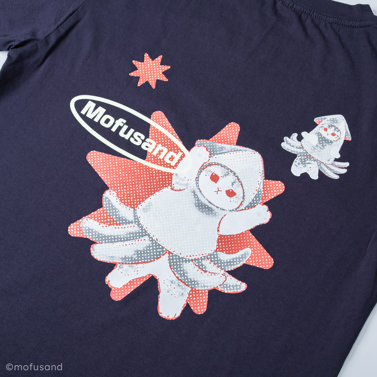 Mofusand Squid Navy Boxy Tee