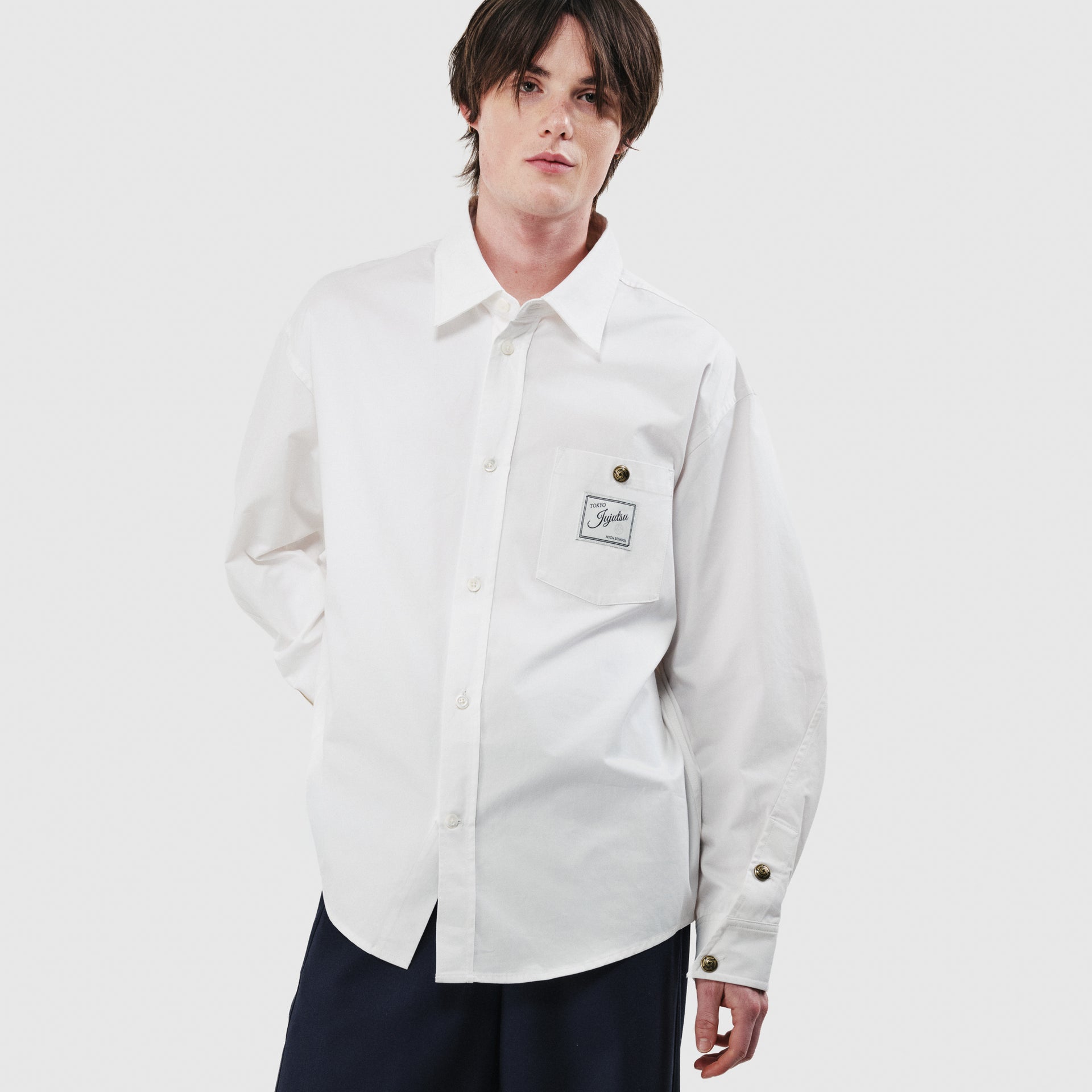 JUJUTSU KAISEN Subtitle White Uniform Shirt