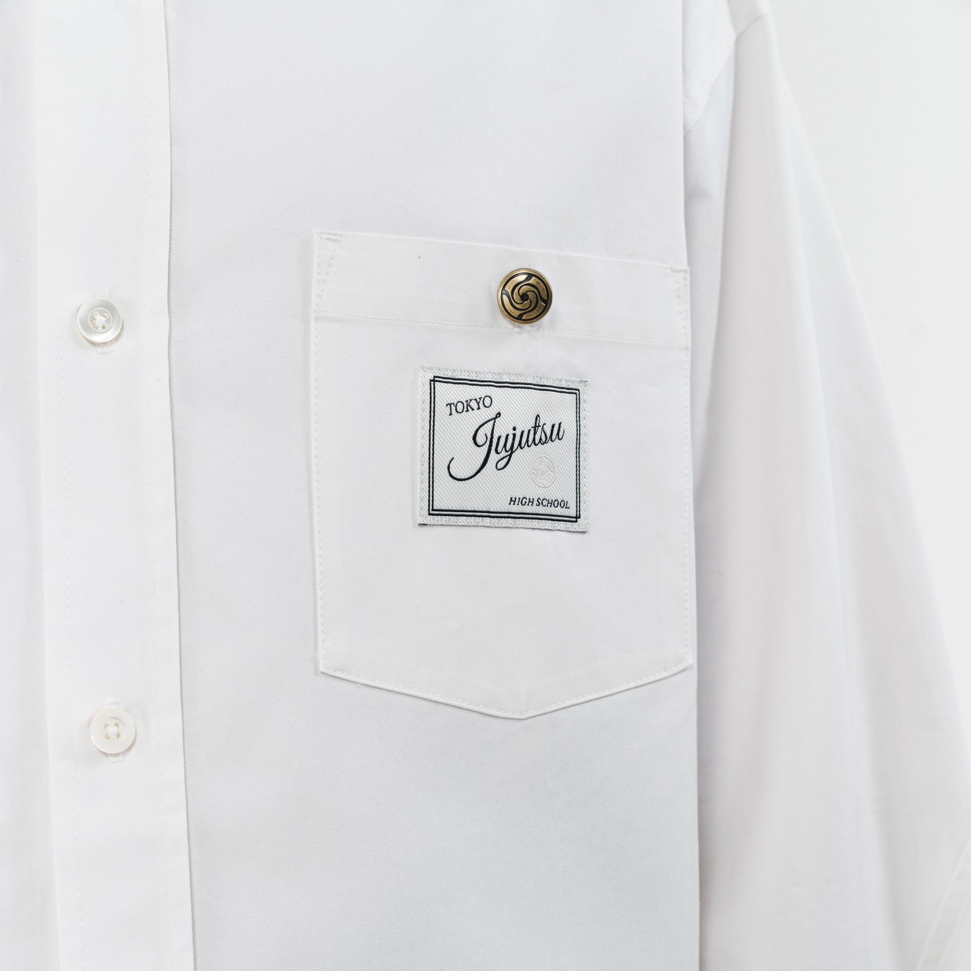 JUJUTSU KAISEN Subtitle White Uniform Shirt