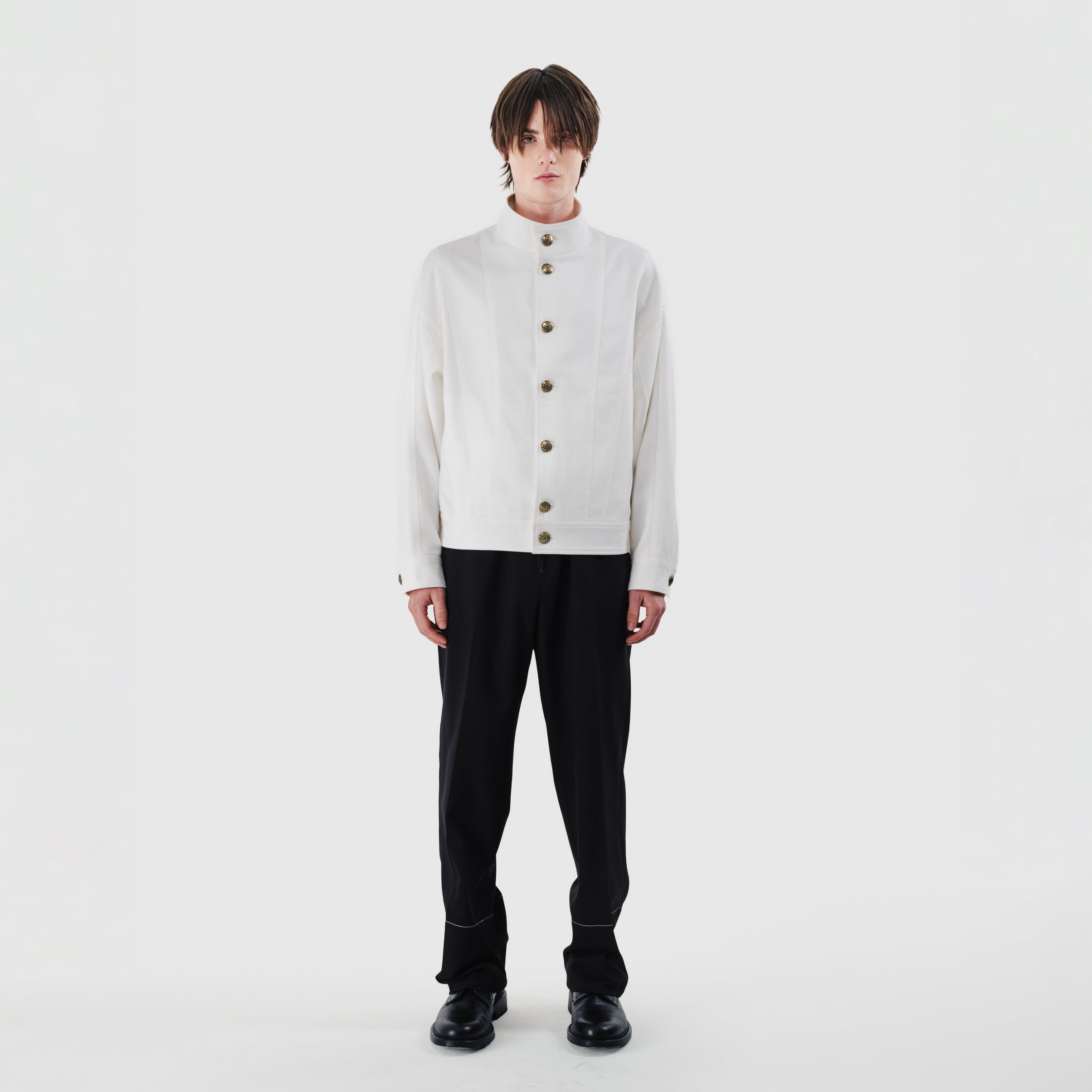 JUJUTSU KAISEN Subtitle White Uniform Bomber Jacket – TOHO