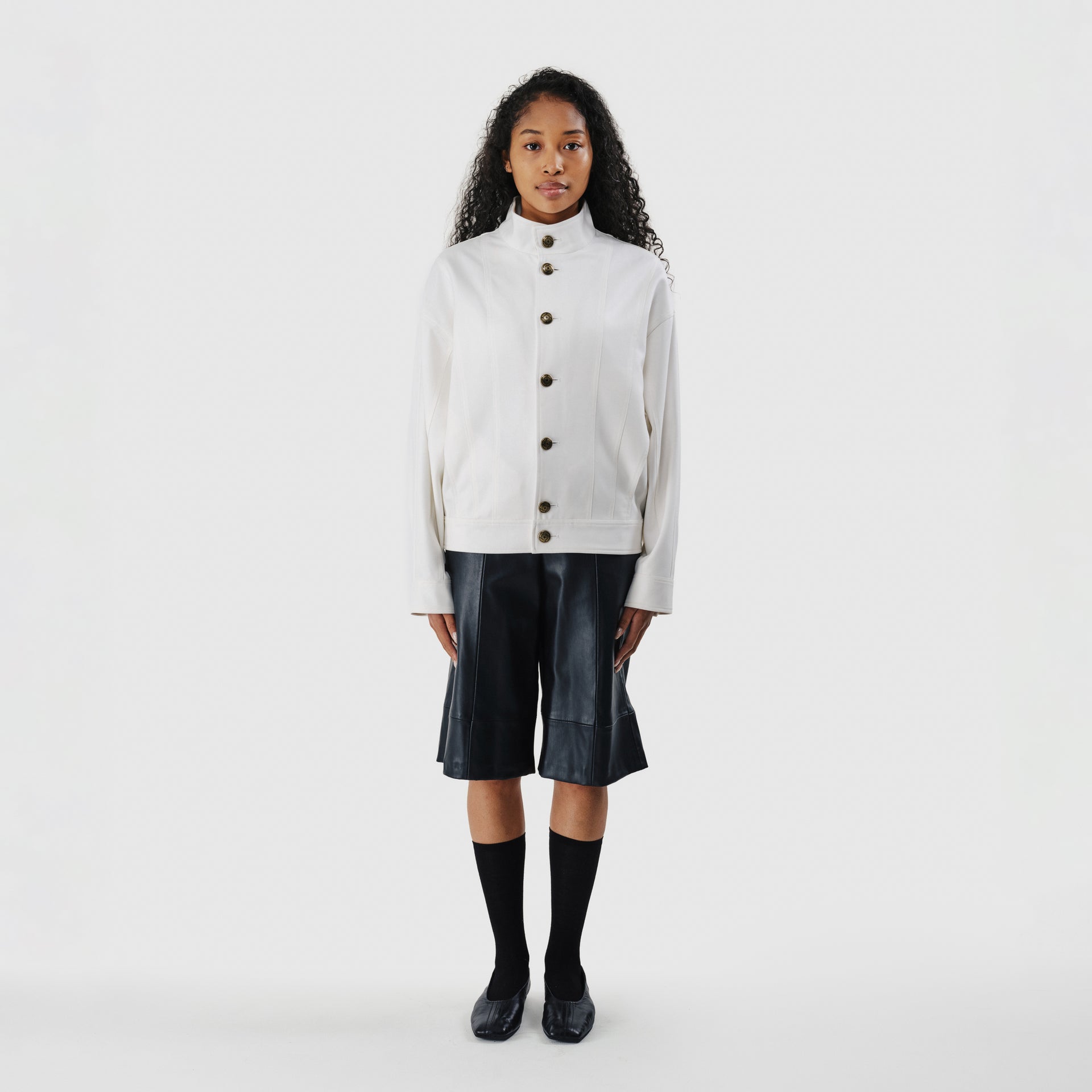 JUJUTSU KAISEN Subtitle White Uniform Bomber Jacket