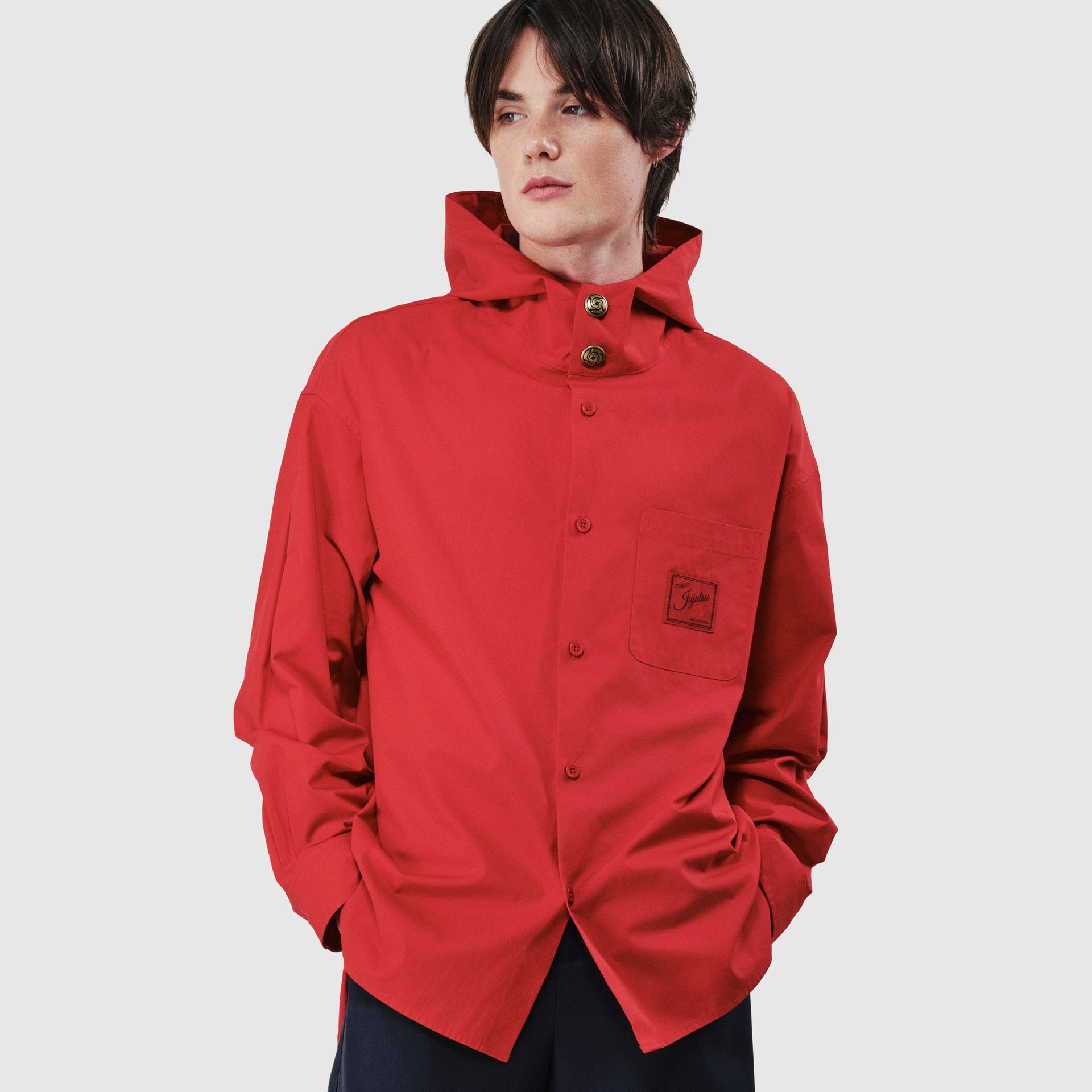 JUJUTSU KAISEN Subtitle Yuji's Red Hood Shirt