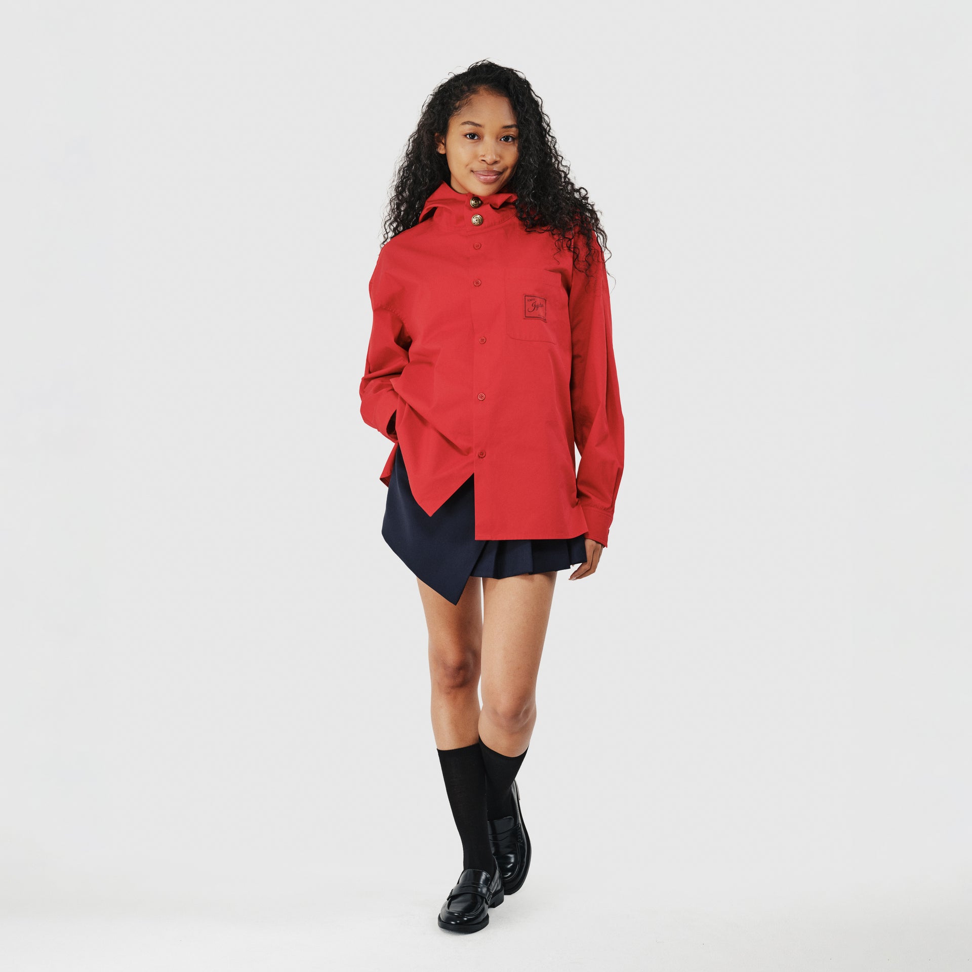 JUJUTSU KAISEN Subtitle Yuji's Red Hood Shirt